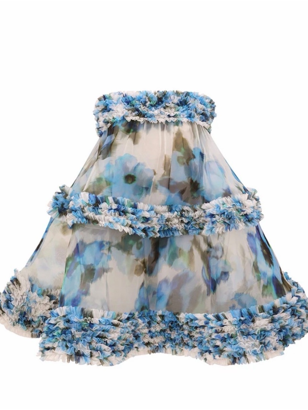 Blue Zimmerman Floral Ruffle dress
